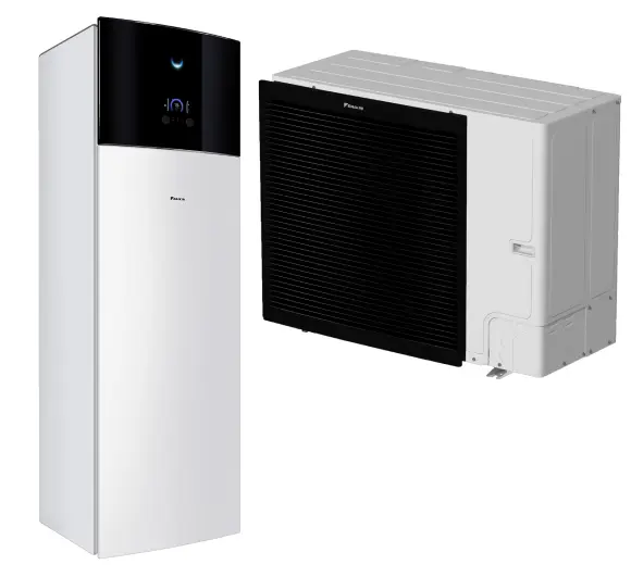 Splitové tepelné čerpadlá Daikin so zabudovaným zásobníkom vody